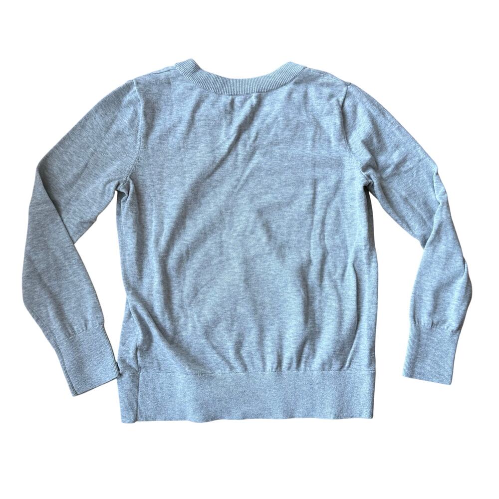 Vineyard Vines Gray Pullover V-neck Knit Sweater Sz S Preppy Spring Chic Minimal - Picture 8 of 8